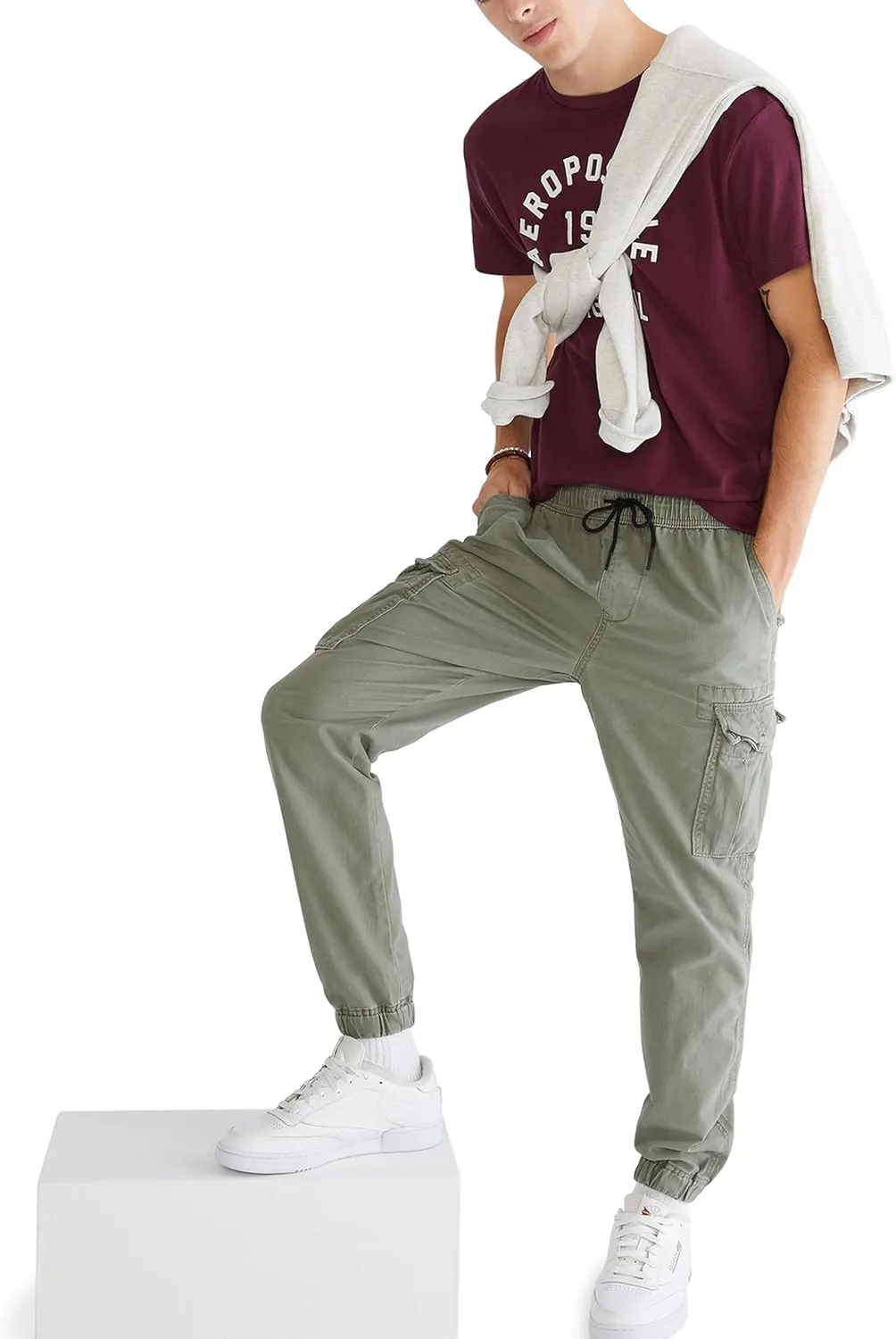 AEROPOSTALE Men's Aero Cargo Jogger Pant