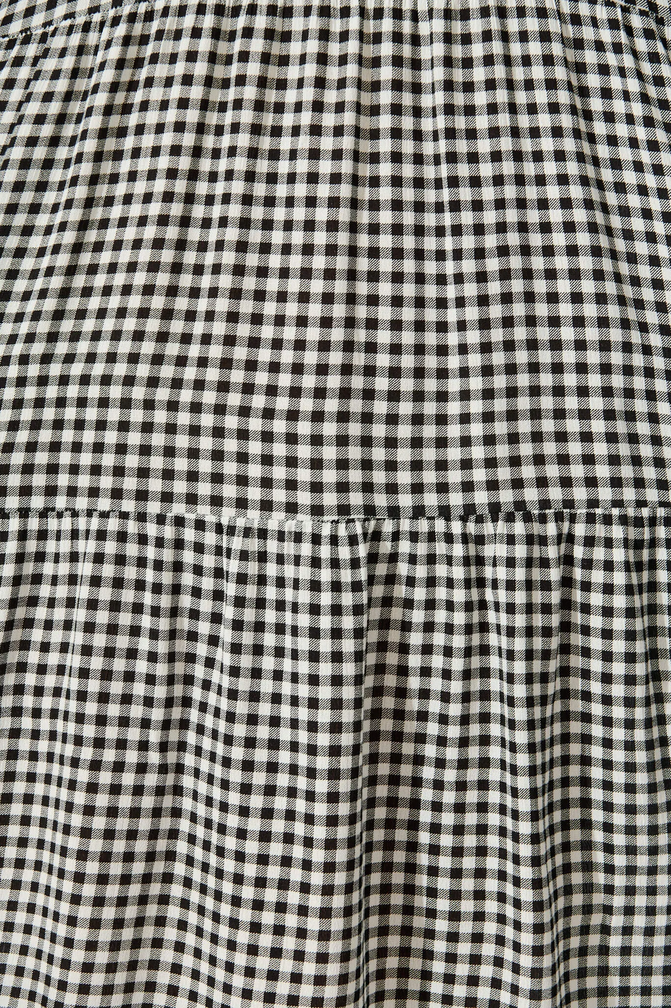 Black Gingham Smock Dress by Neveen