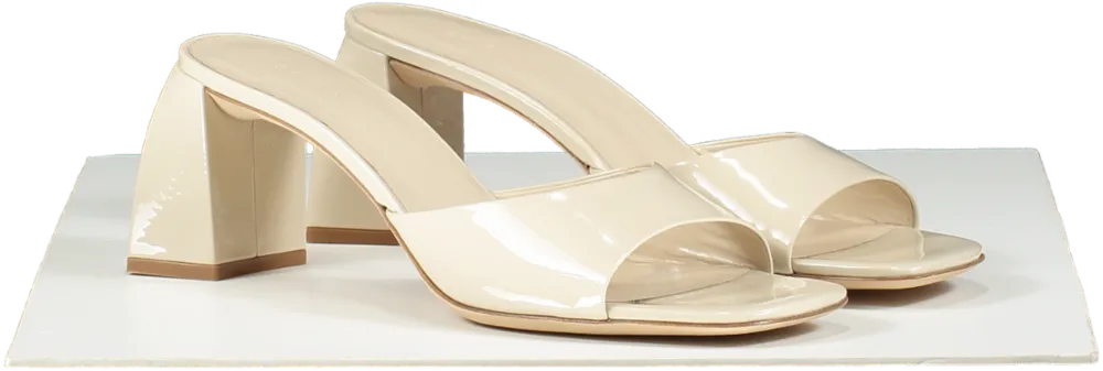 BY FAR Beige Romy Mule Sandals UK 7 EU 40 👠