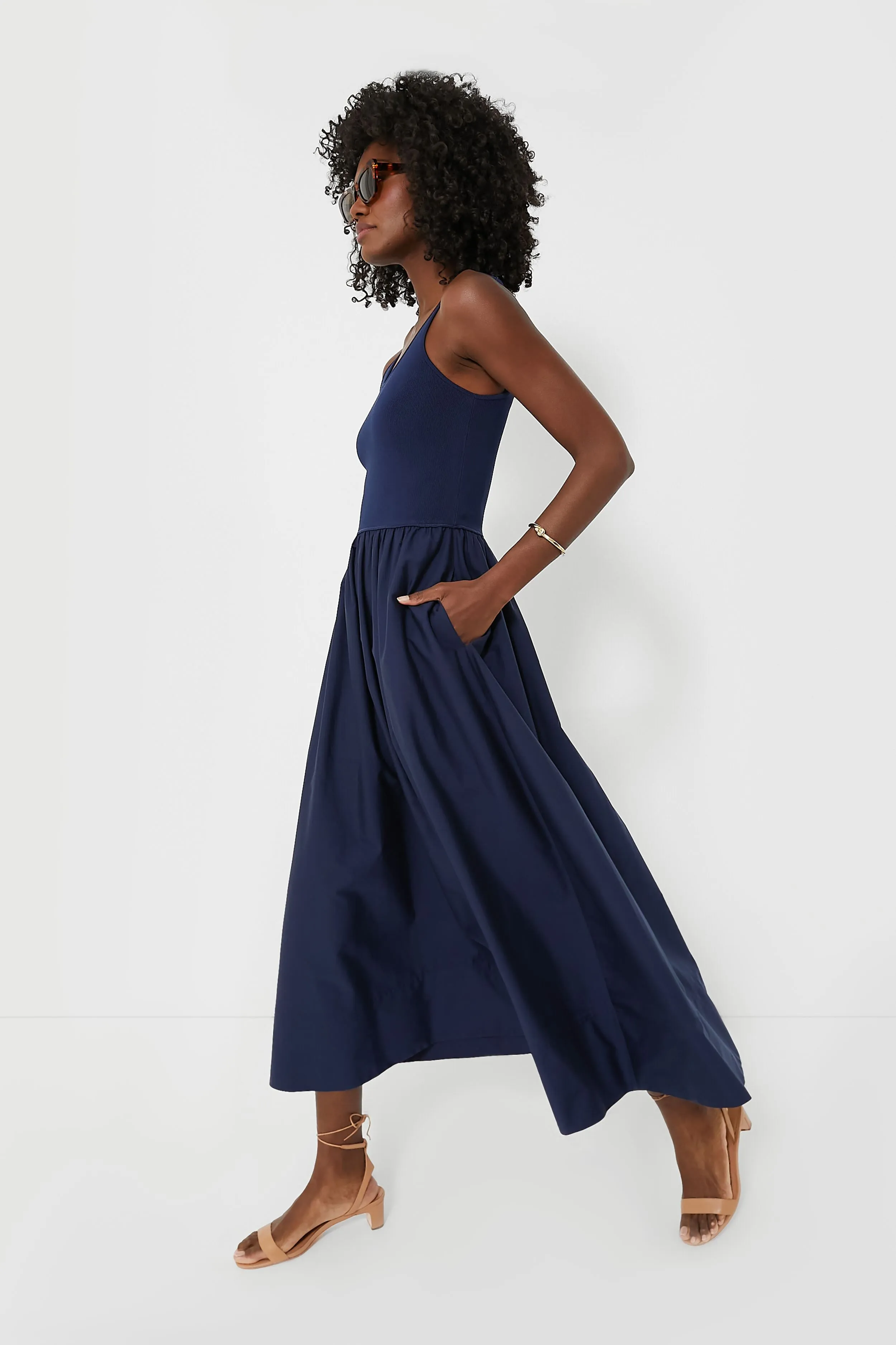 Cruise Navy Zaha Sleeveless Day Dress
