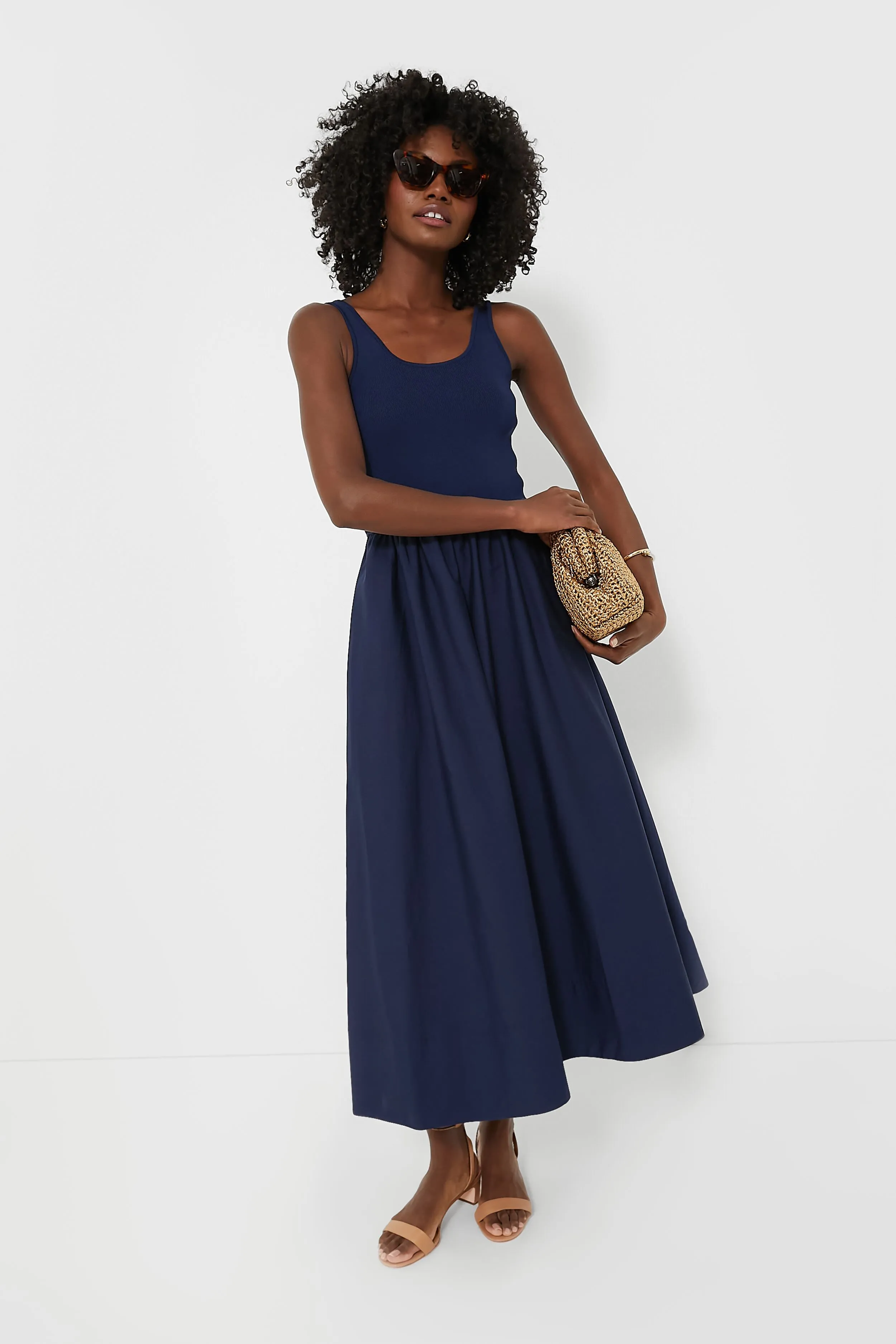 Cruise Navy Zaha Sleeveless Day Dress