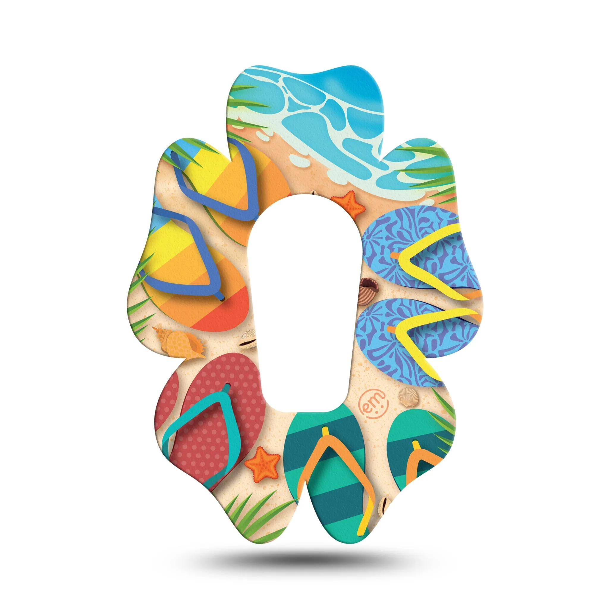 Flip Flops Dexcom G6 Flower Tape