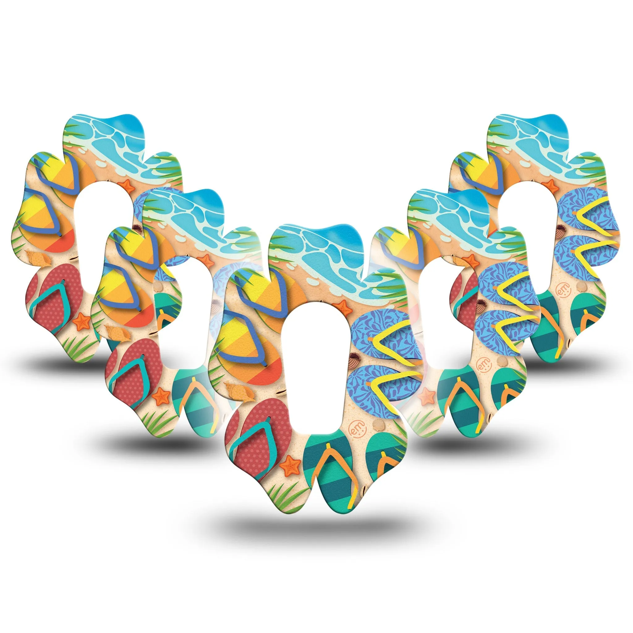 Flip Flops Dexcom G6 Flower Tape