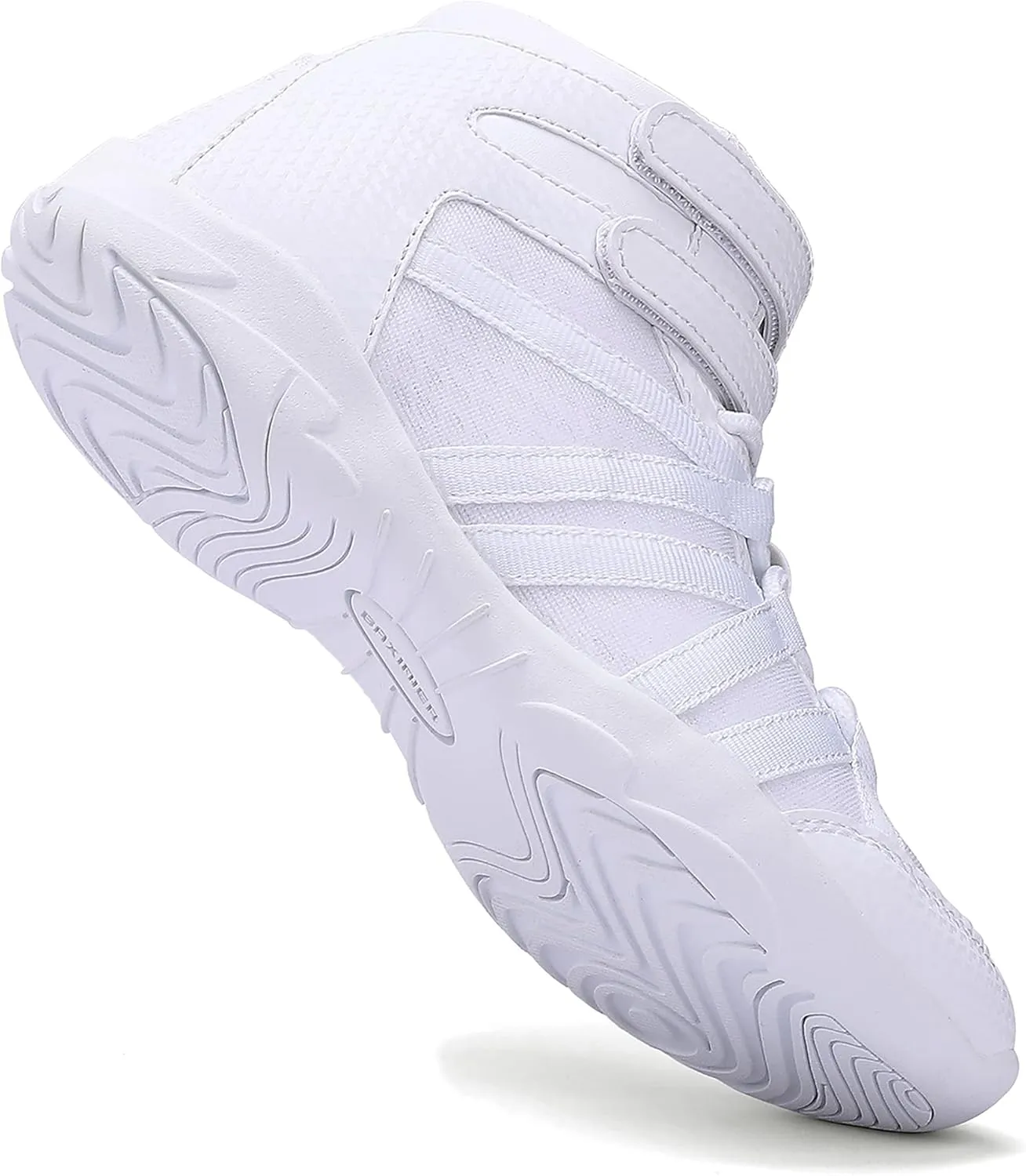 Girls High Top White Cheerleading Shoes Lightweight Cheer Sneakers