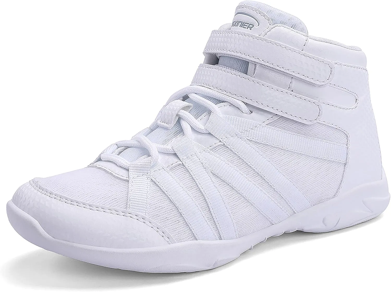 Girls High Top White Cheerleading Shoes Lightweight Cheer Sneakers