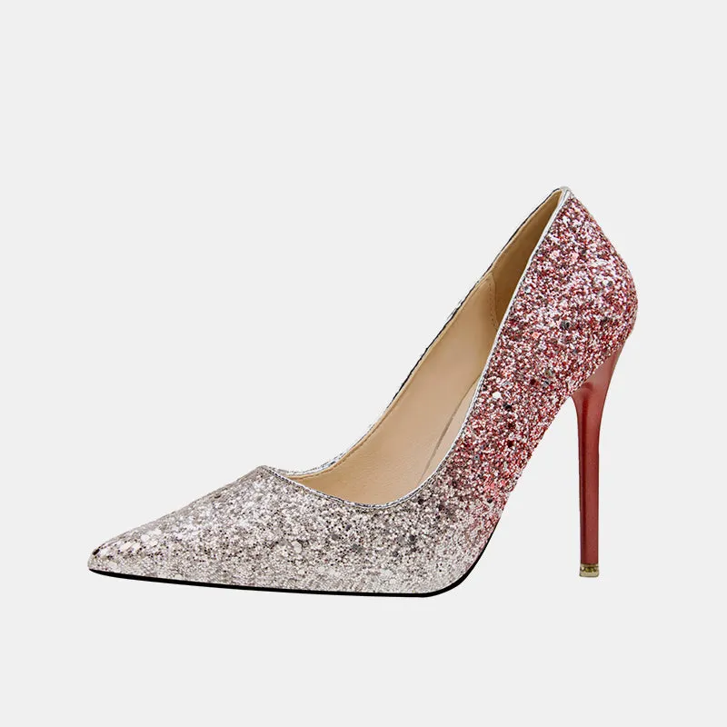Hosta Sequins Stiletto Pumps