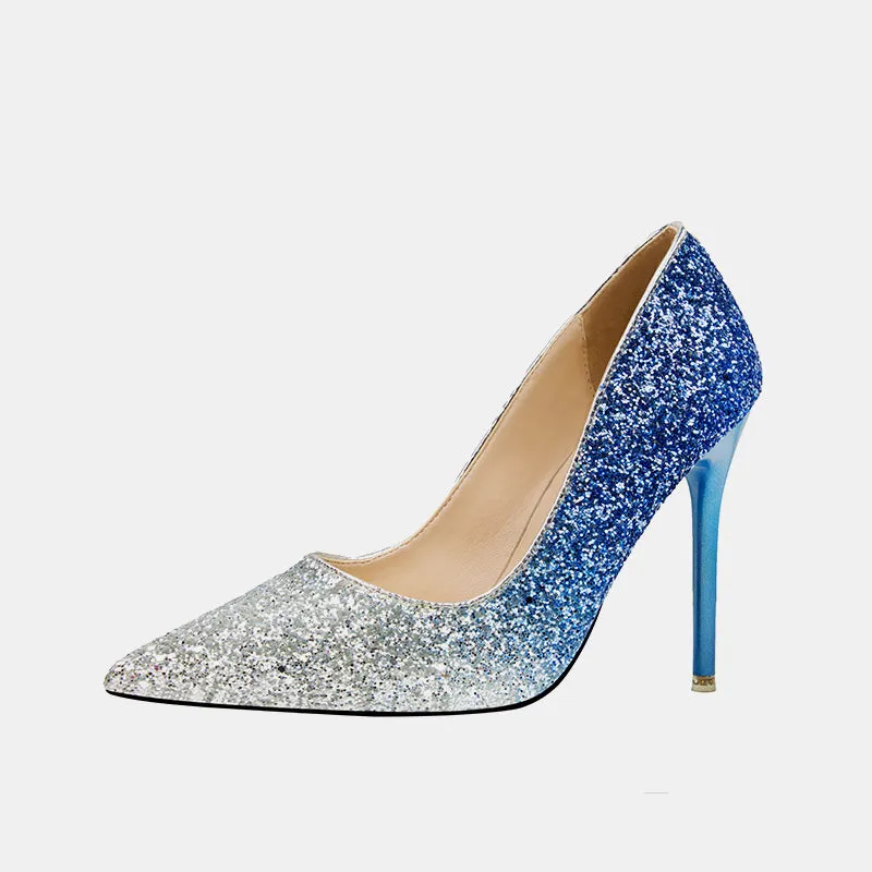 Hosta Sequins Stiletto Pumps