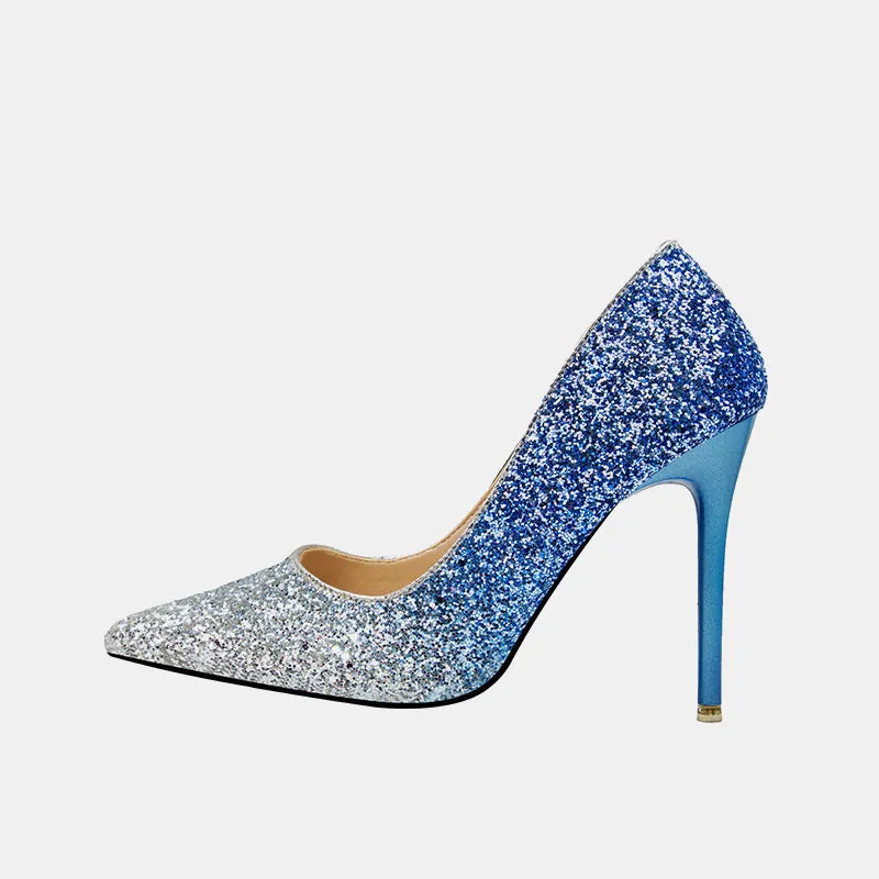 Hosta Sequins Stiletto Pumps