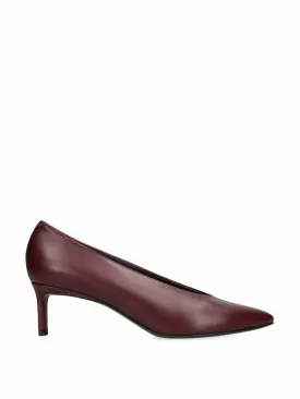 Leather pointed ballet pumps 55