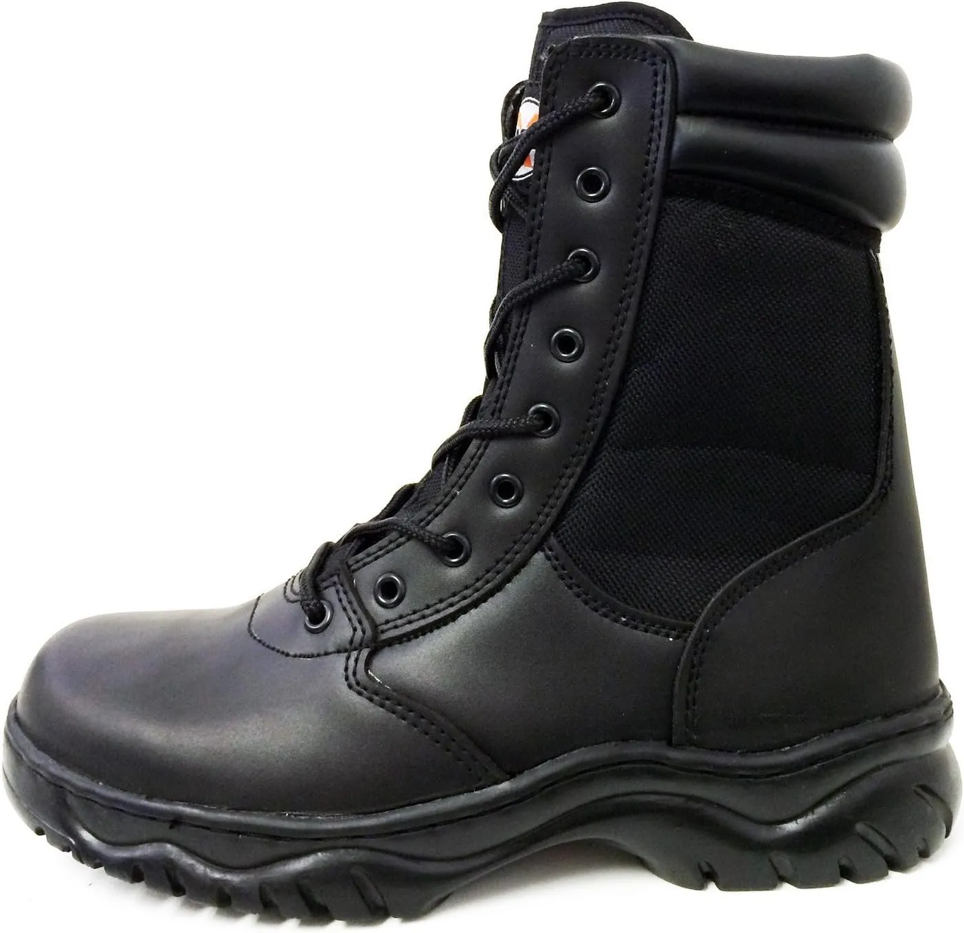 Men's Tactical Boots Black Side Zipper 8" Combat Military Swat Work Shoes
