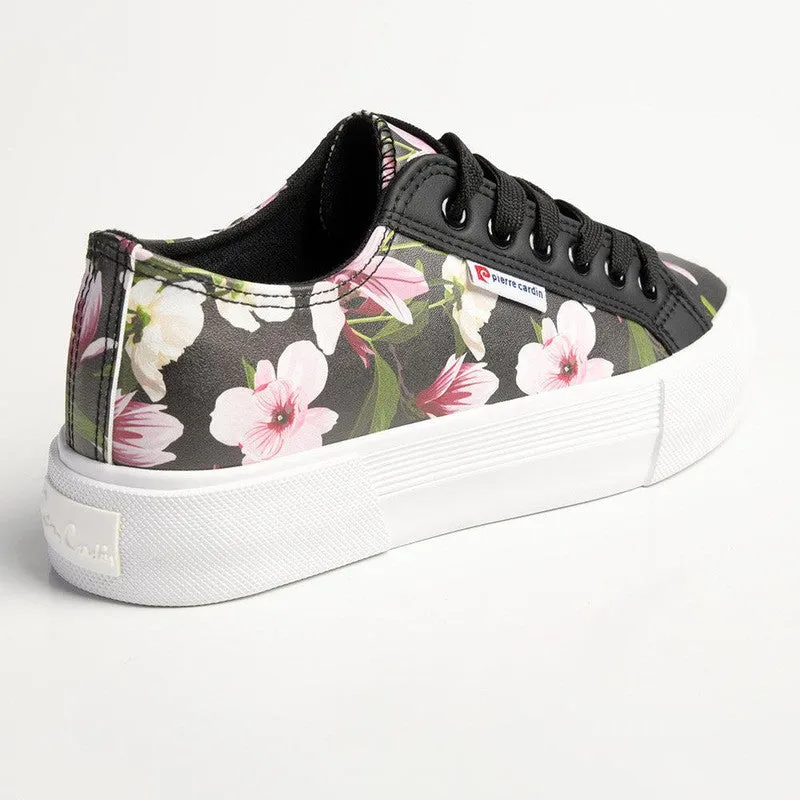 Pierre Cardin Lucienne Floral Sneaker - Black Multi