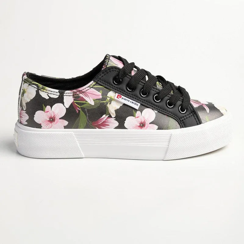 Pierre Cardin Lucienne Floral Sneaker - Black Multi