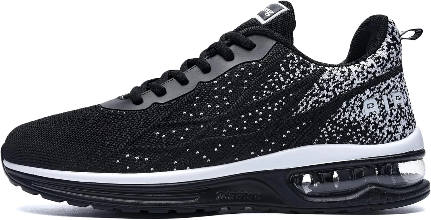QAUPPE Mens Running Shoes Athletic Trail Tennis Sneaker (US7-12.5 D(M)