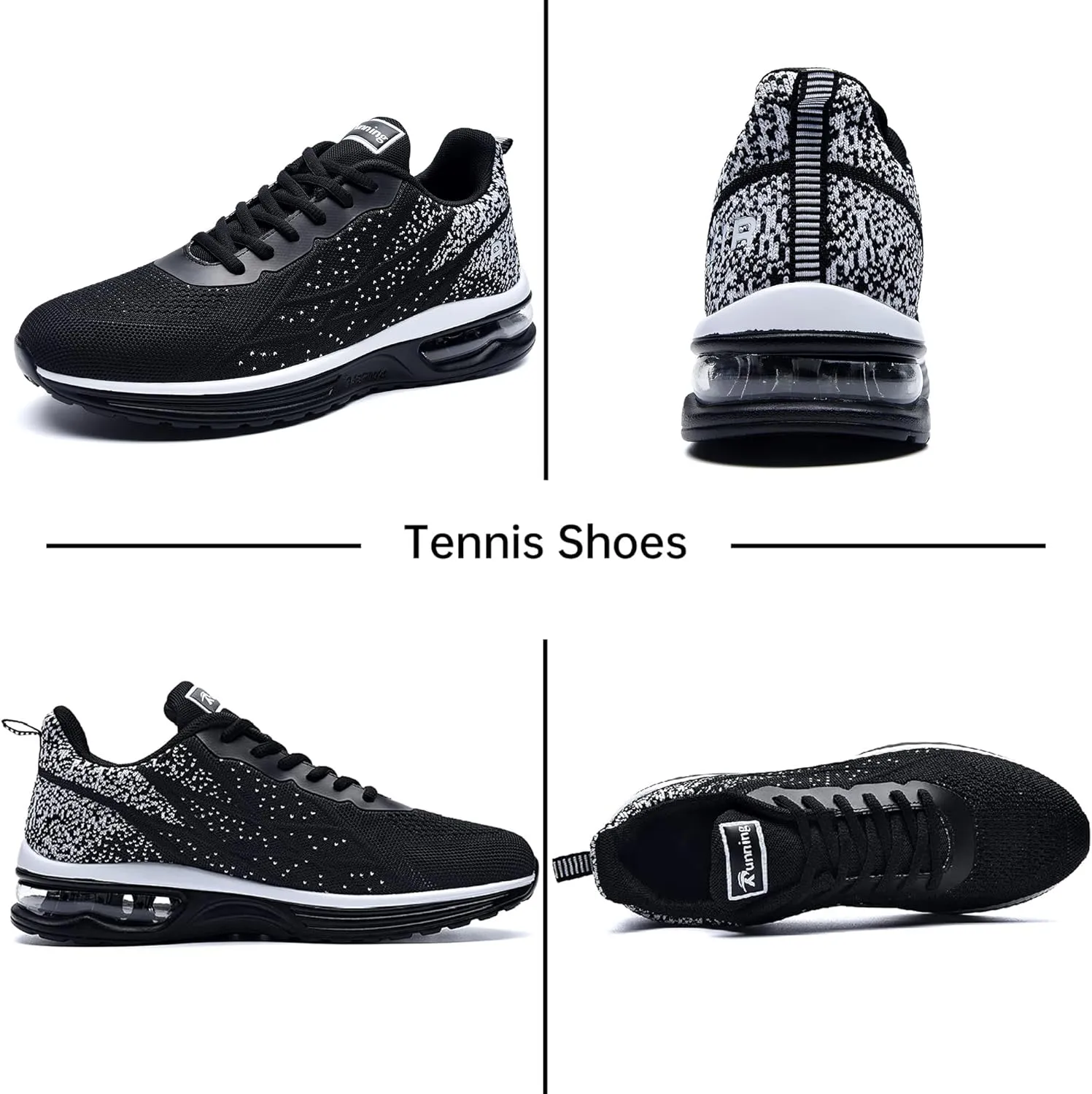 QAUPPE Mens Running Shoes Athletic Trail Tennis Sneaker (US7-12.5 D(M)