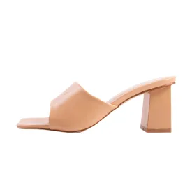 RAID Pia Heeled Mule in Nude