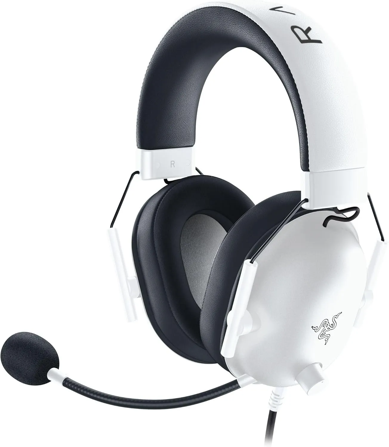 Razer BlackShark V2 X PlayStation Gaming Headset: 50mm Drivers - Cardioid Mic - Lightweight - Comfortable, Noise Isolating Earcups - for PS5, Xbox Series X, PC, Switch via 3.5 mm Audio Jack - White