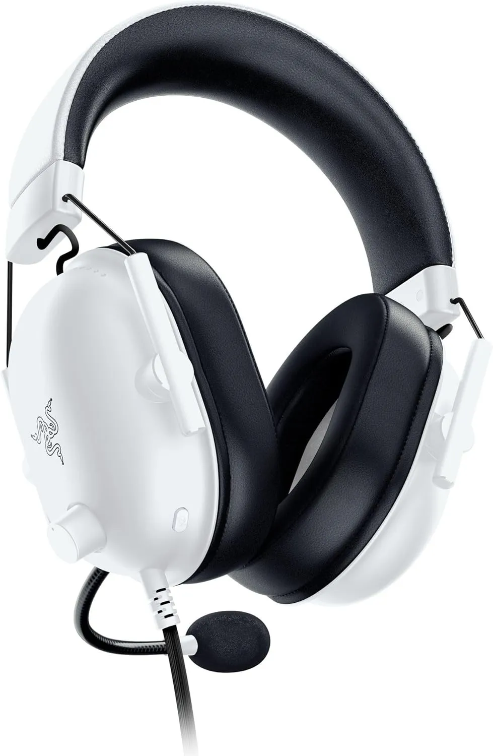 Razer BlackShark V2 X PlayStation Gaming Headset: 50mm Drivers - Cardioid Mic - Lightweight - Comfortable, Noise Isolating Earcups - for PS5, Xbox Series X, PC, Switch via 3.5 mm Audio Jack - White