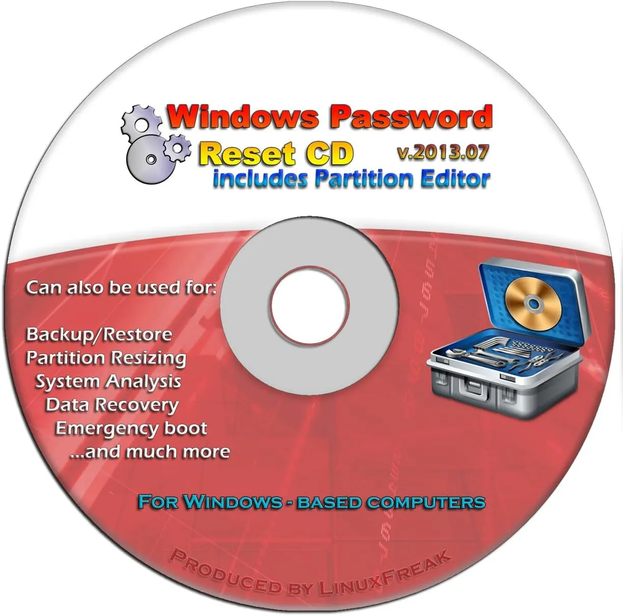 Recovery Boot Password Reset CD - Compatible with Windows