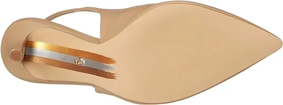 Sam Edelman Hazel Sling Soft Beige Pointy Toe Stiletto Heel Fashion Pumps (Wide)
