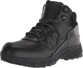 Shoes for Crews Piston Low and Mid, Men's, Women's, Unisex Soft Toe Slip Resistant Work Shoes, Water Resistant, Black