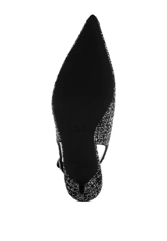 Simple Sophistication Kitten Heel Slingback