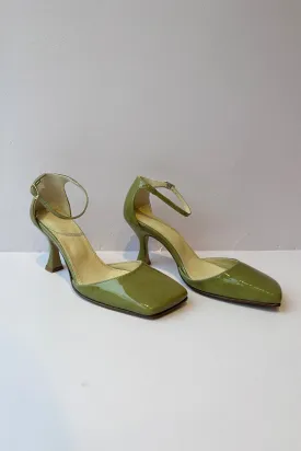 Souliers Martinez - Laura Heel: Olive