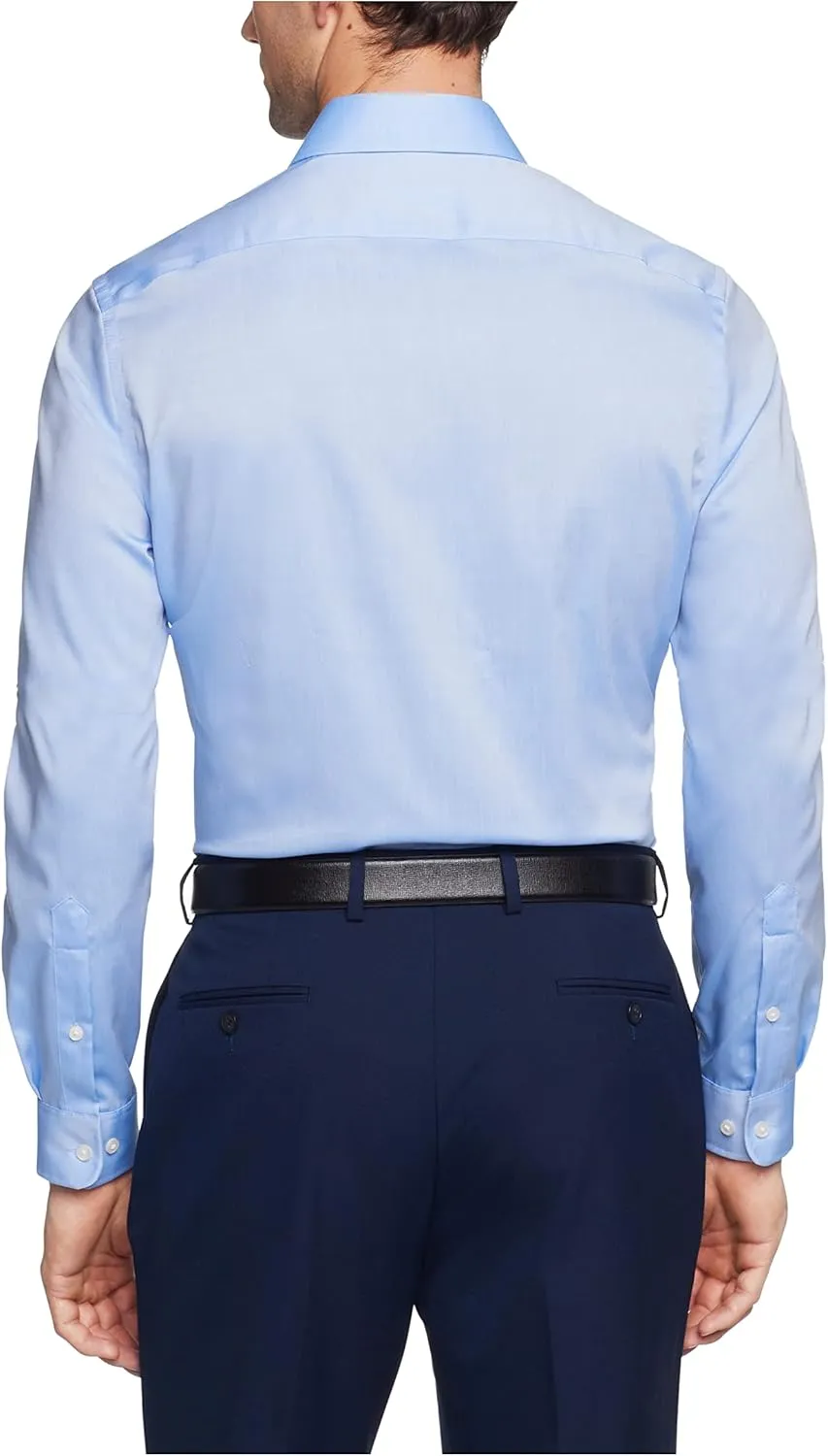 Tommy Hilfiger Men's Slim Fit Non Iron Solid Dress Shirt - Amazon Exclusive
