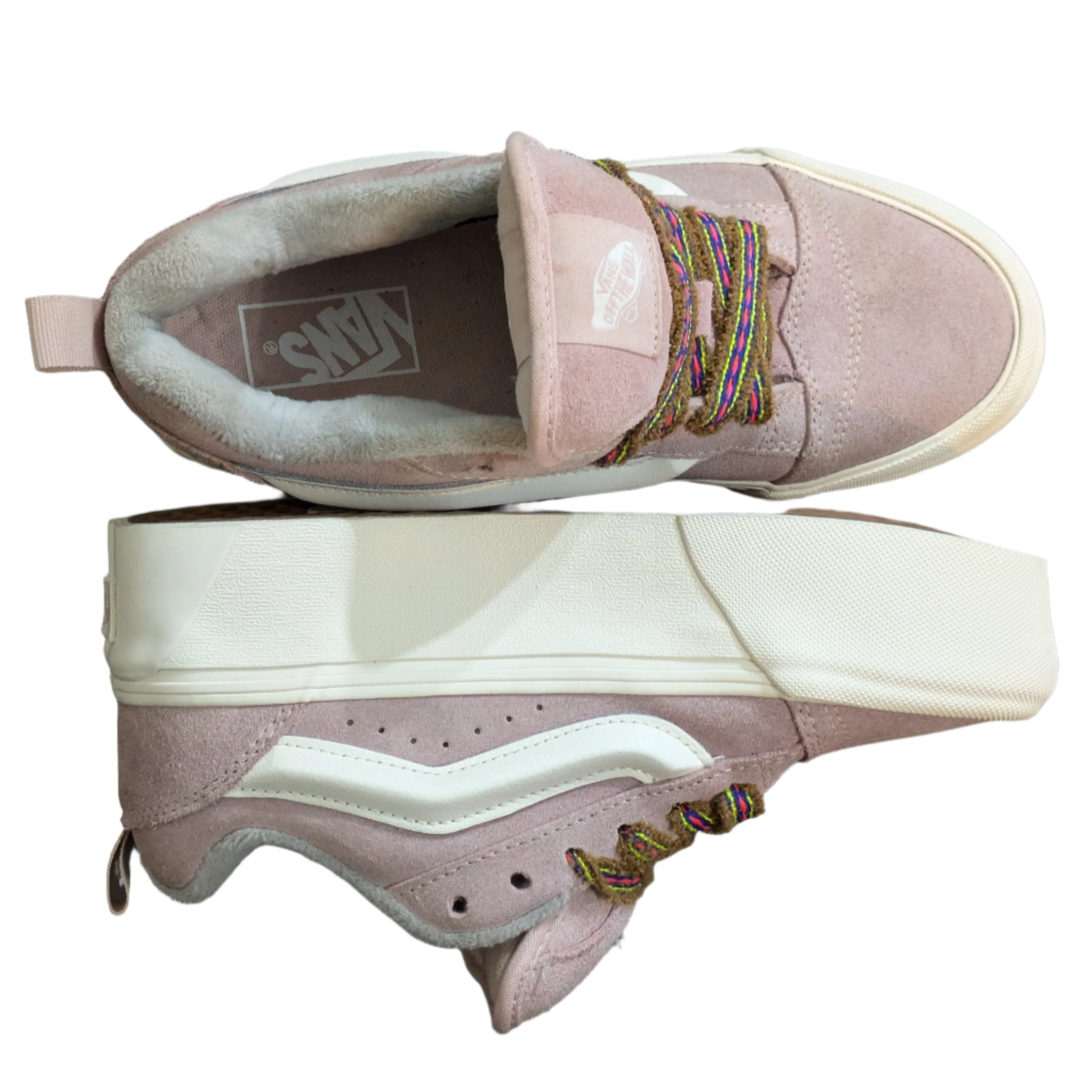 Vans Knu Stack Platform Trainers in White Size UK 4 / EU 36.5 / US 6.5